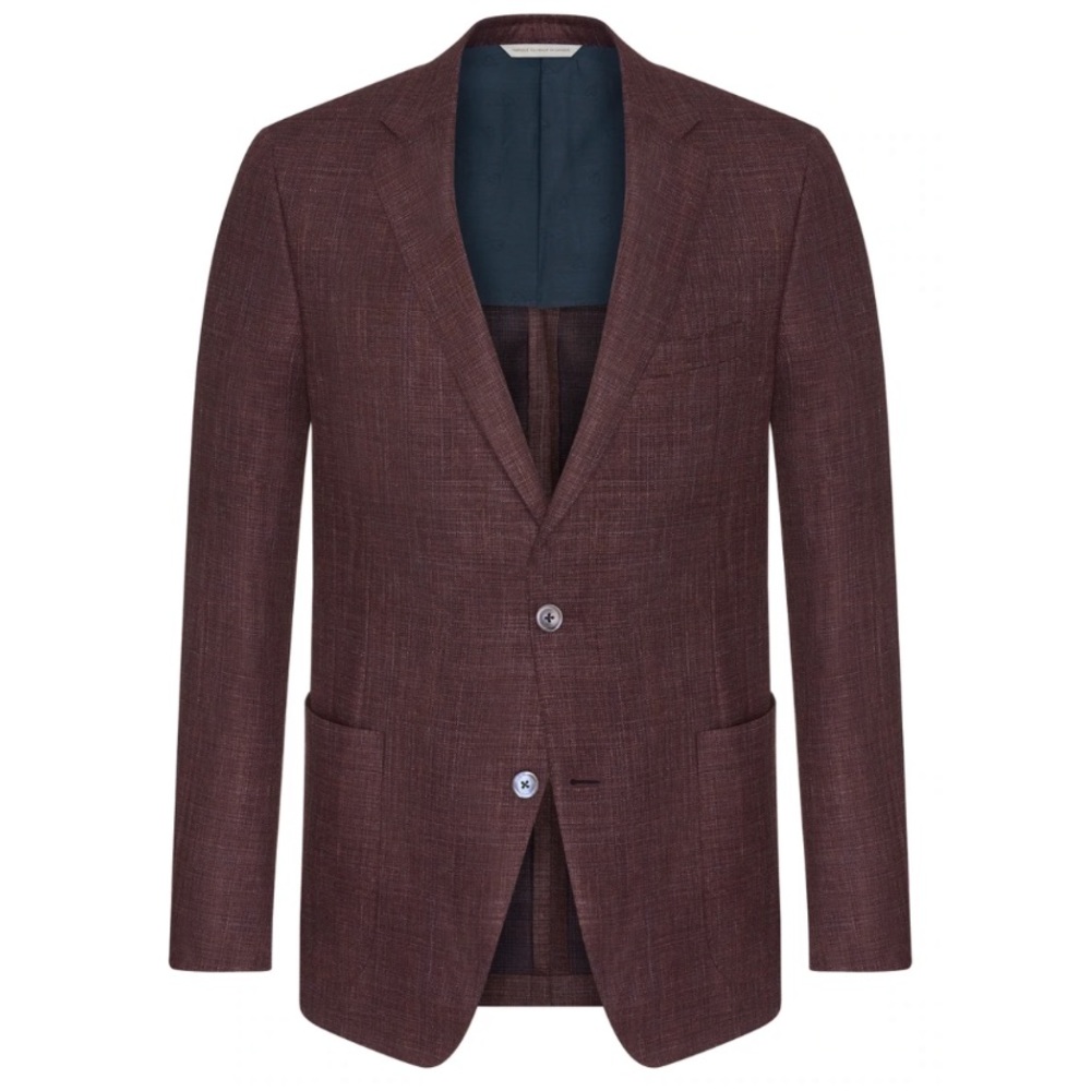 NWOT Samuelsohn Burgundy Summertime Jacket Sport Coat, 40 regular